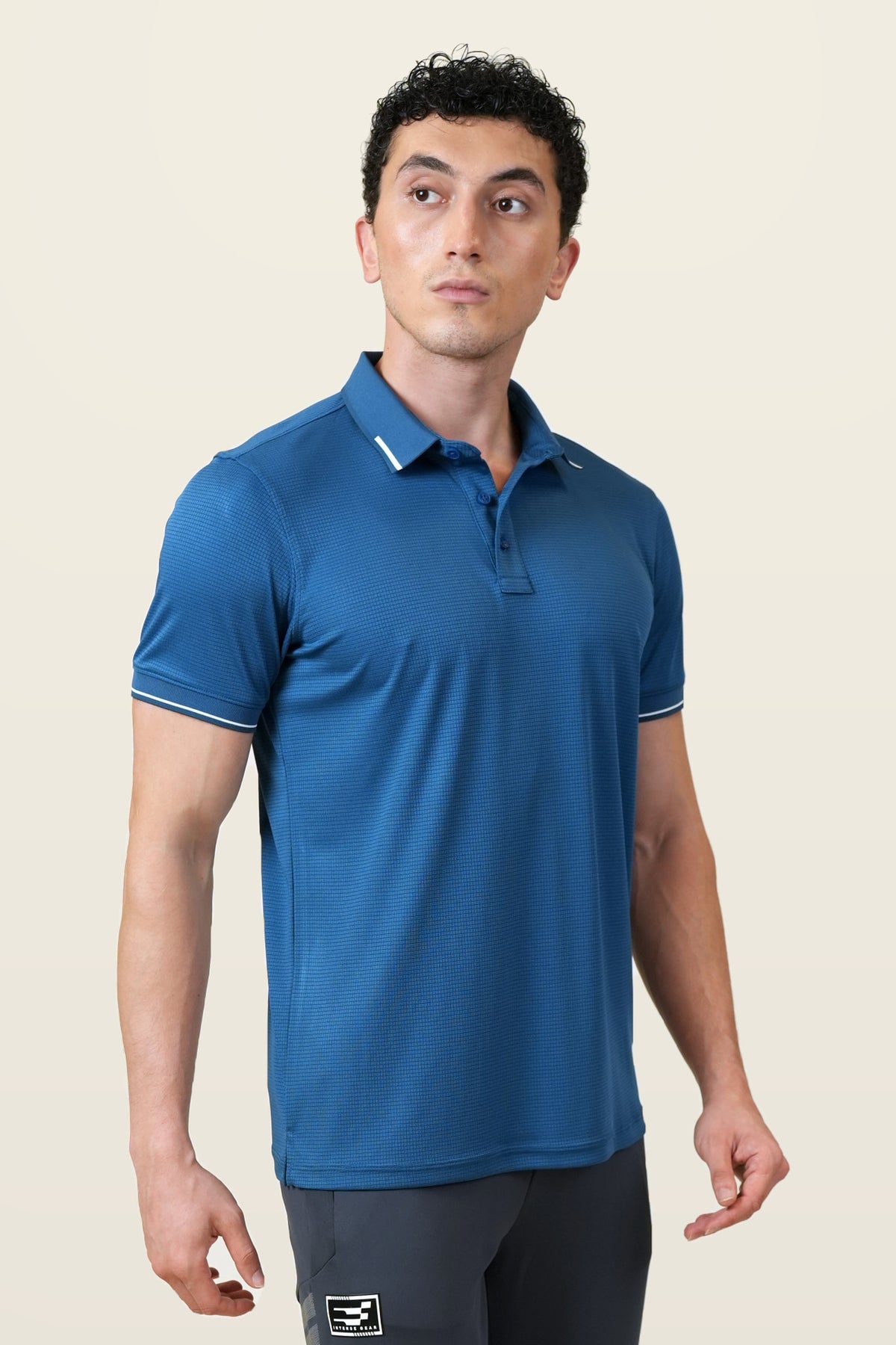 Essential Polo T-Shirt | Midnight Teal – front
