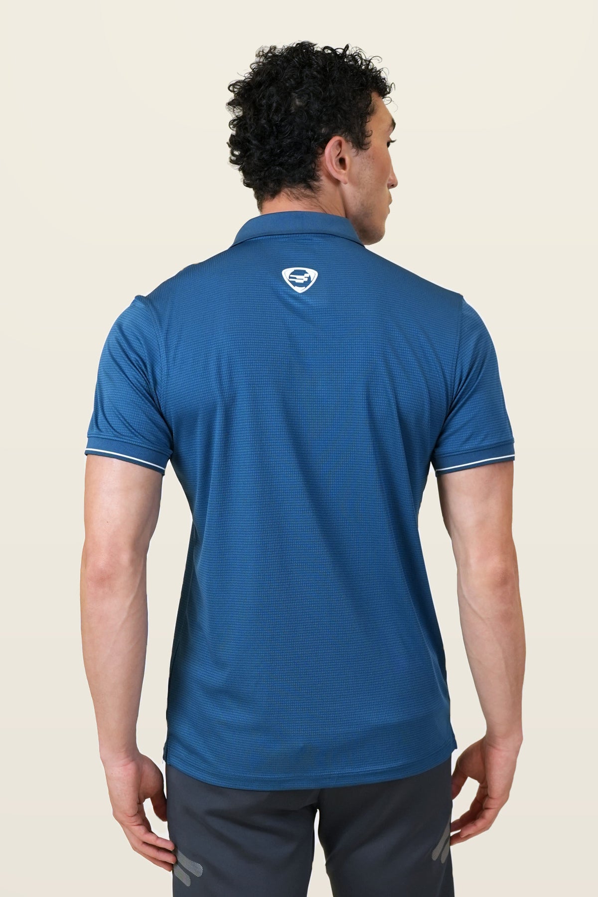 Essential Polo T-Shirt | Midnight Teal – back