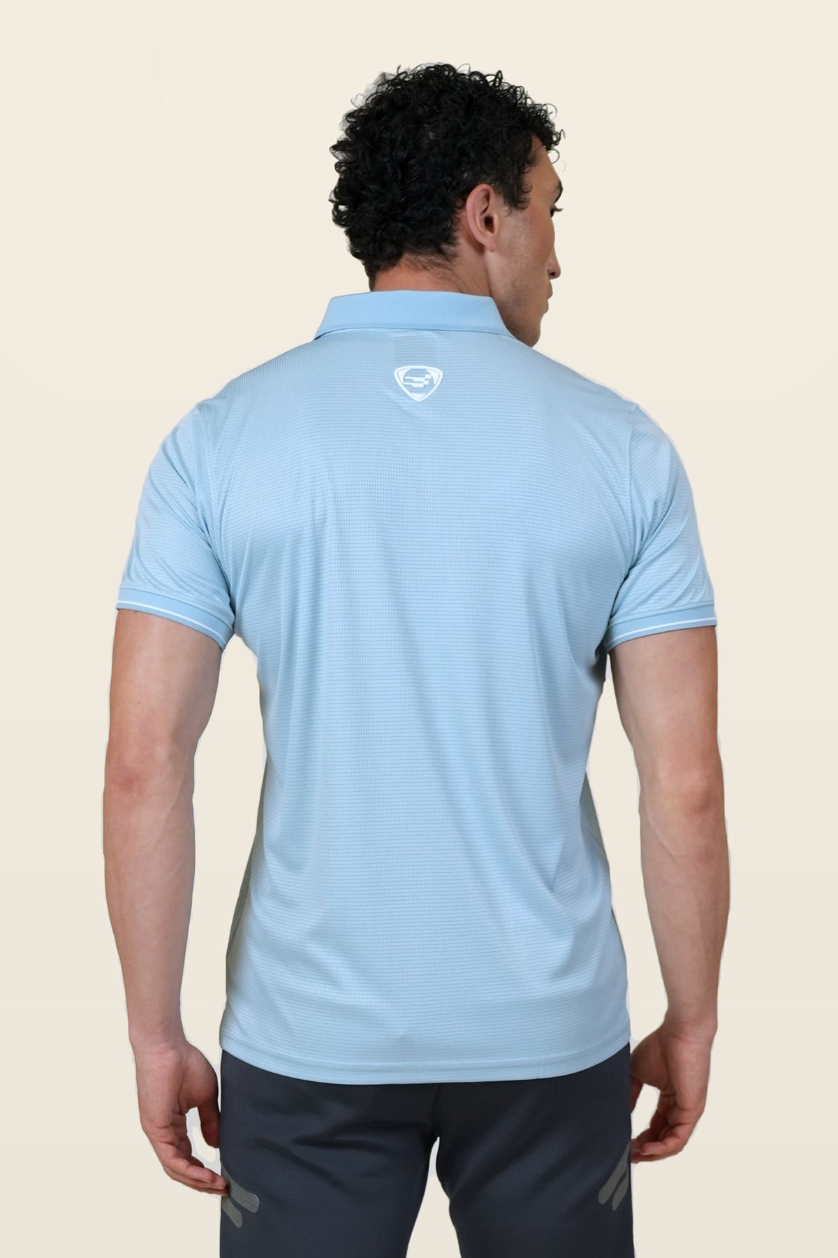 Essential Polo T-Shirt | Sky Blue – back