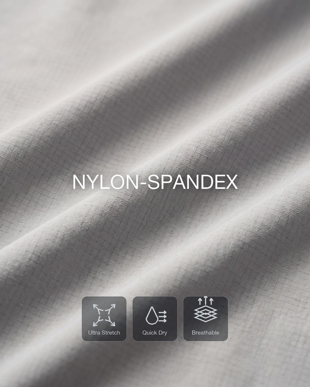 Smooth nylon stretch that moves with you.