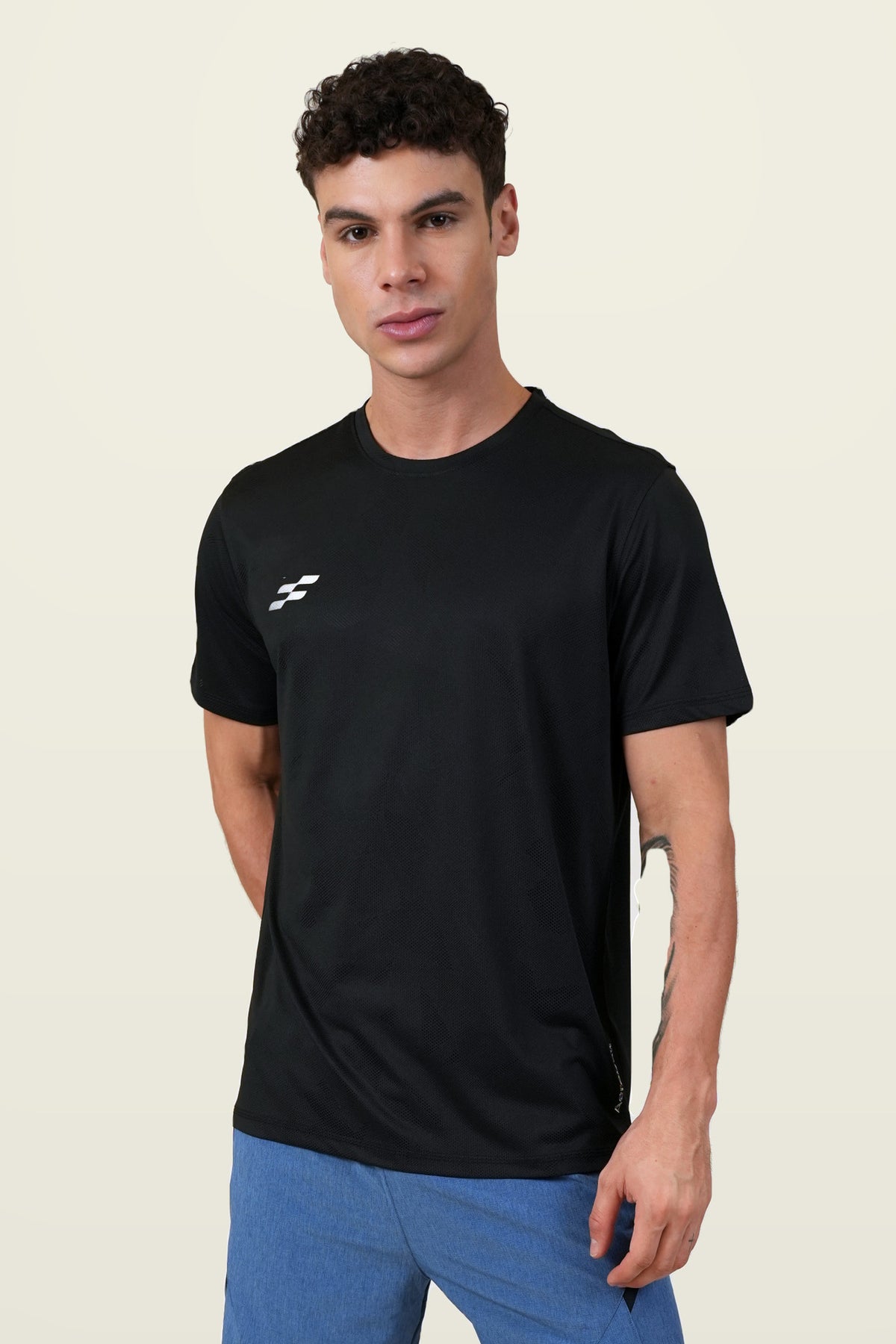 Fit-Gear Aero Mesh T-Shirt | Black – front