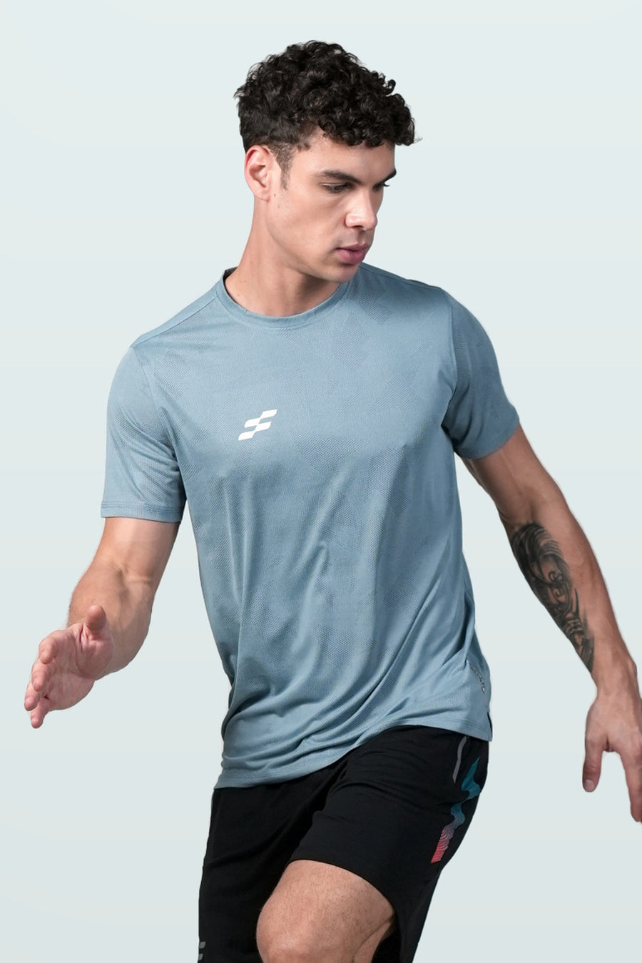 Fit-Gear Aero Mesh T-Shirt | Grey – front