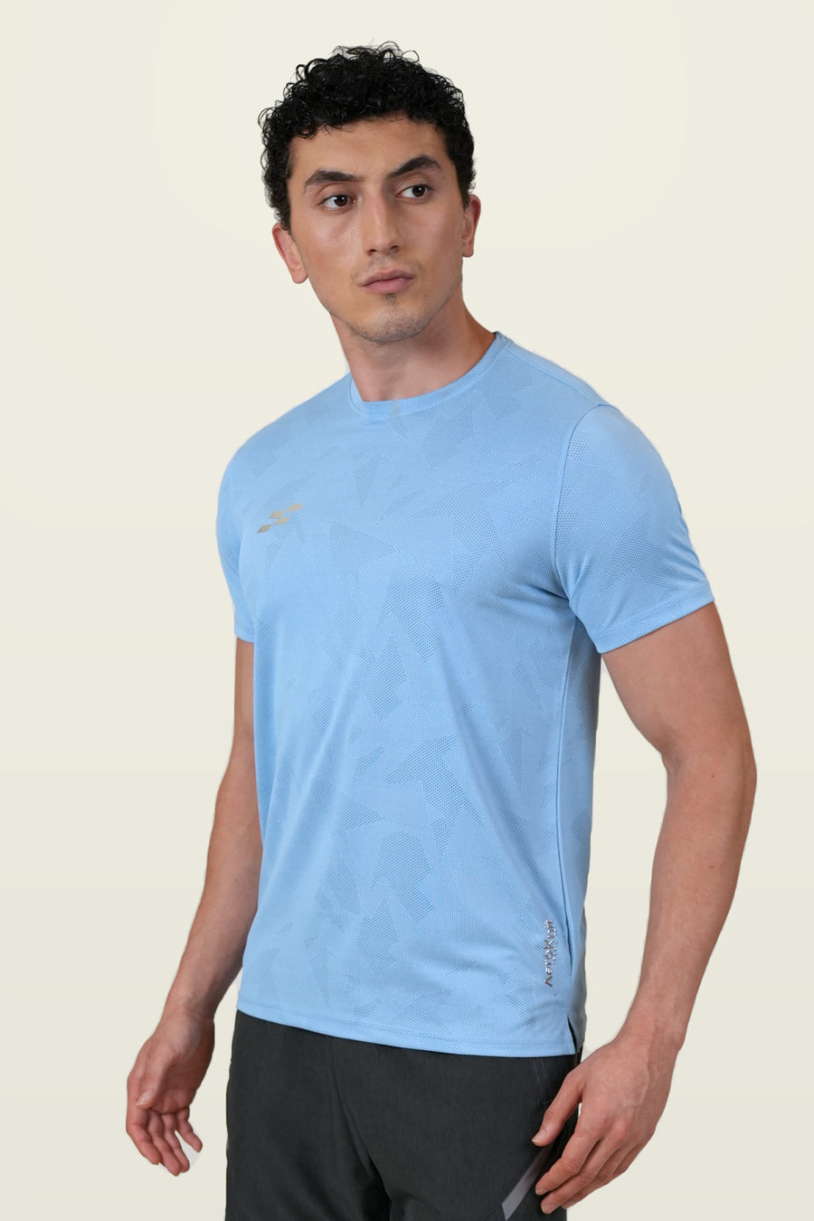 Fit-Gear Aero Mesh T-Shirt | Sky Blue – front