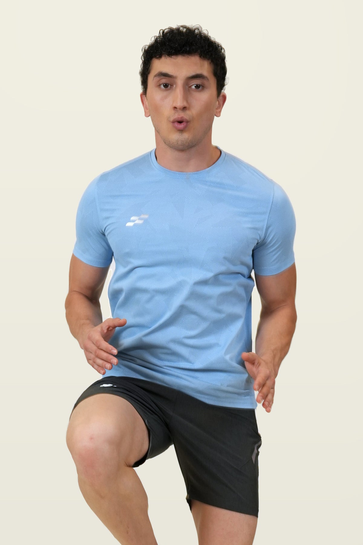 Fit-Gear Aero Mesh T-Shirt | Sky Blue – front