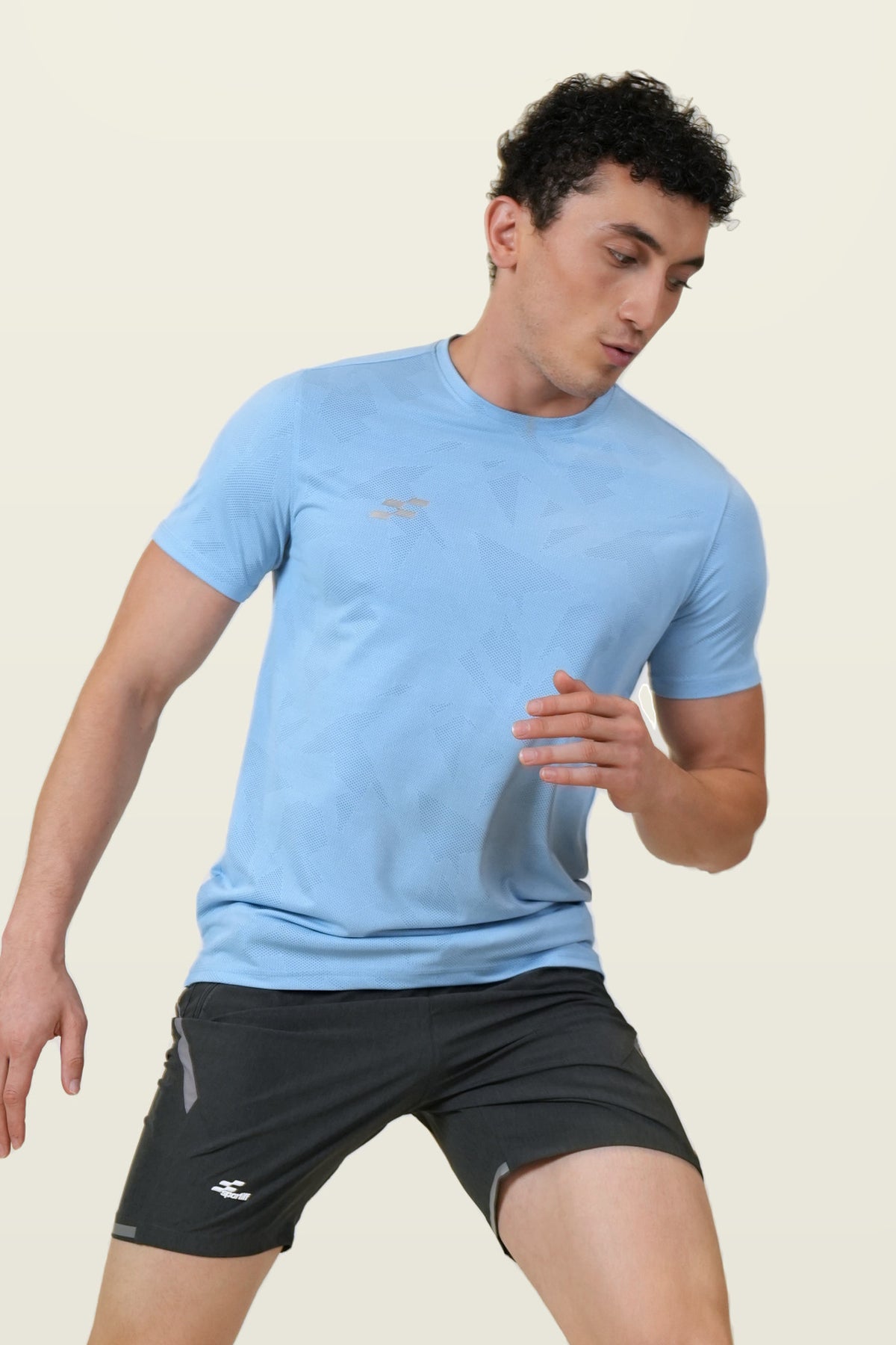 Fit-Gear Aero Mesh T-Shirt | Sky Blue – front