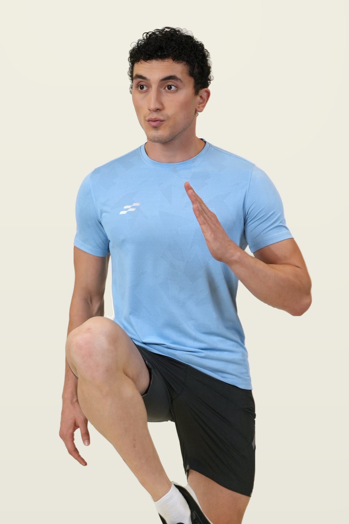 Fit-Gear Aero Mesh T-Shirt | Sky Blue – front