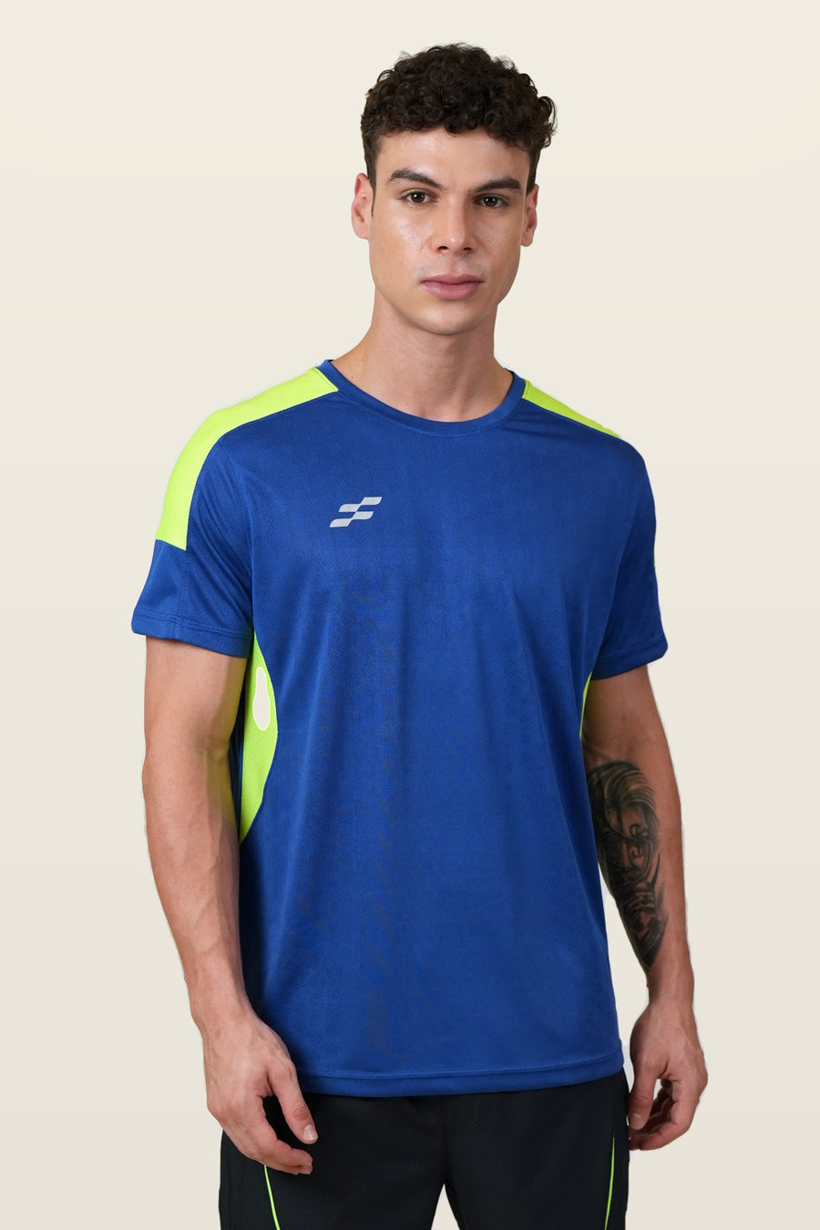 Fit-Gear Aero Weave T-Shirt | Navy Blue – front