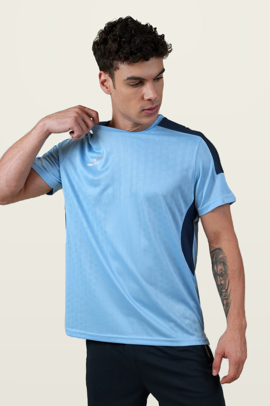 Fit-Gear Aero Weave T-Shirt | Sky Blue – front