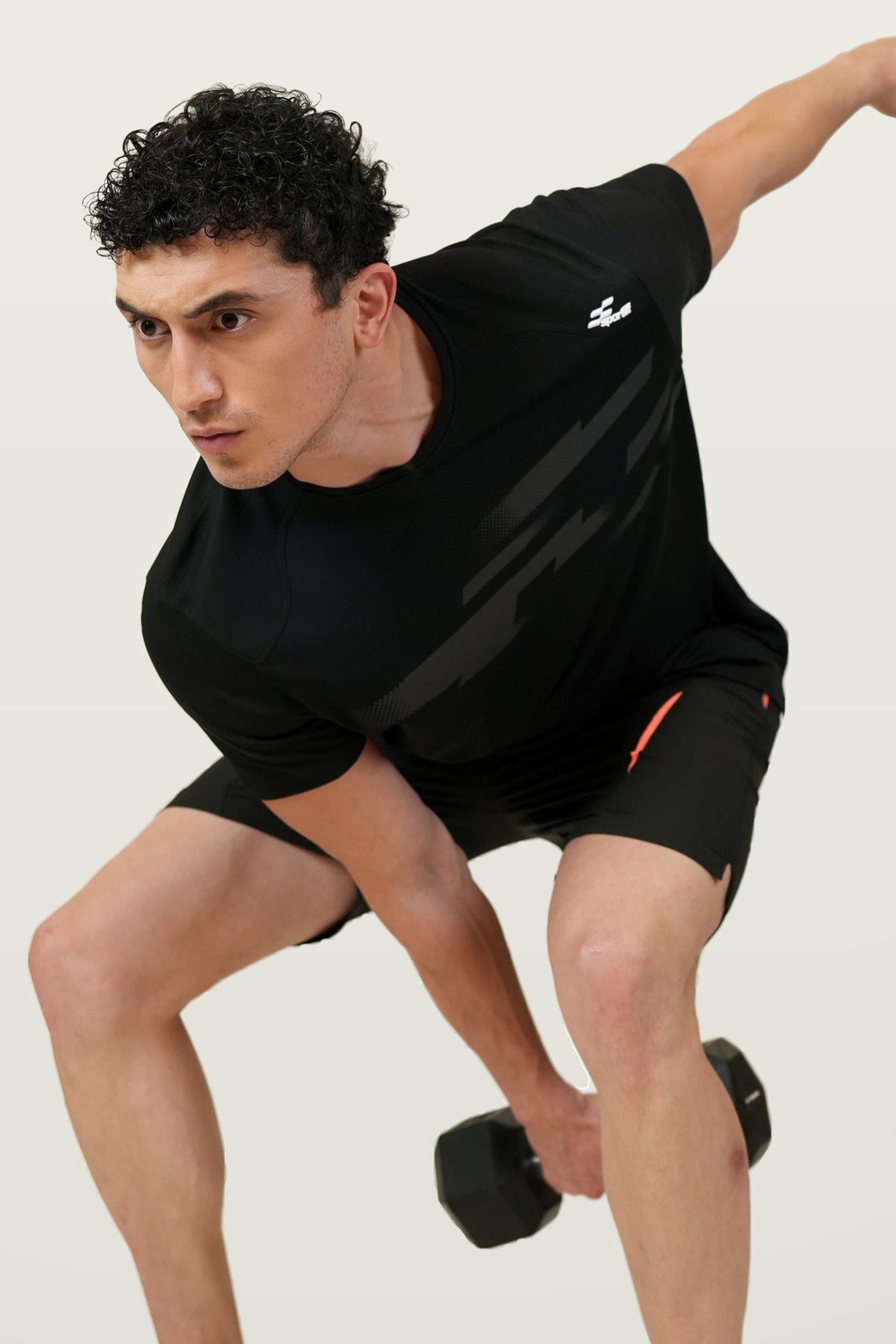 Fit-Gear Atomic Run T-Shirt | Black – front