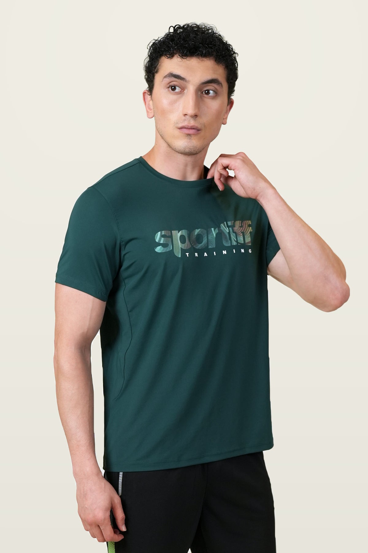 Fit-Gear Flow State T-Shirt | Emerald – front