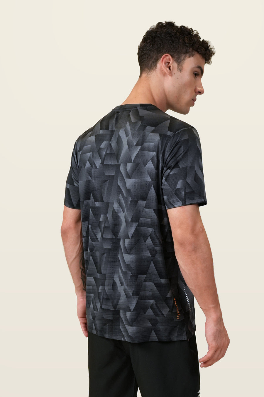 Fit-Gear Grid Force T-Shirt | Black – back