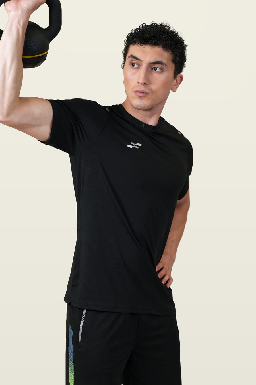 Fit-Gear Jet Boom T-Shirt | Black – three-quarter
