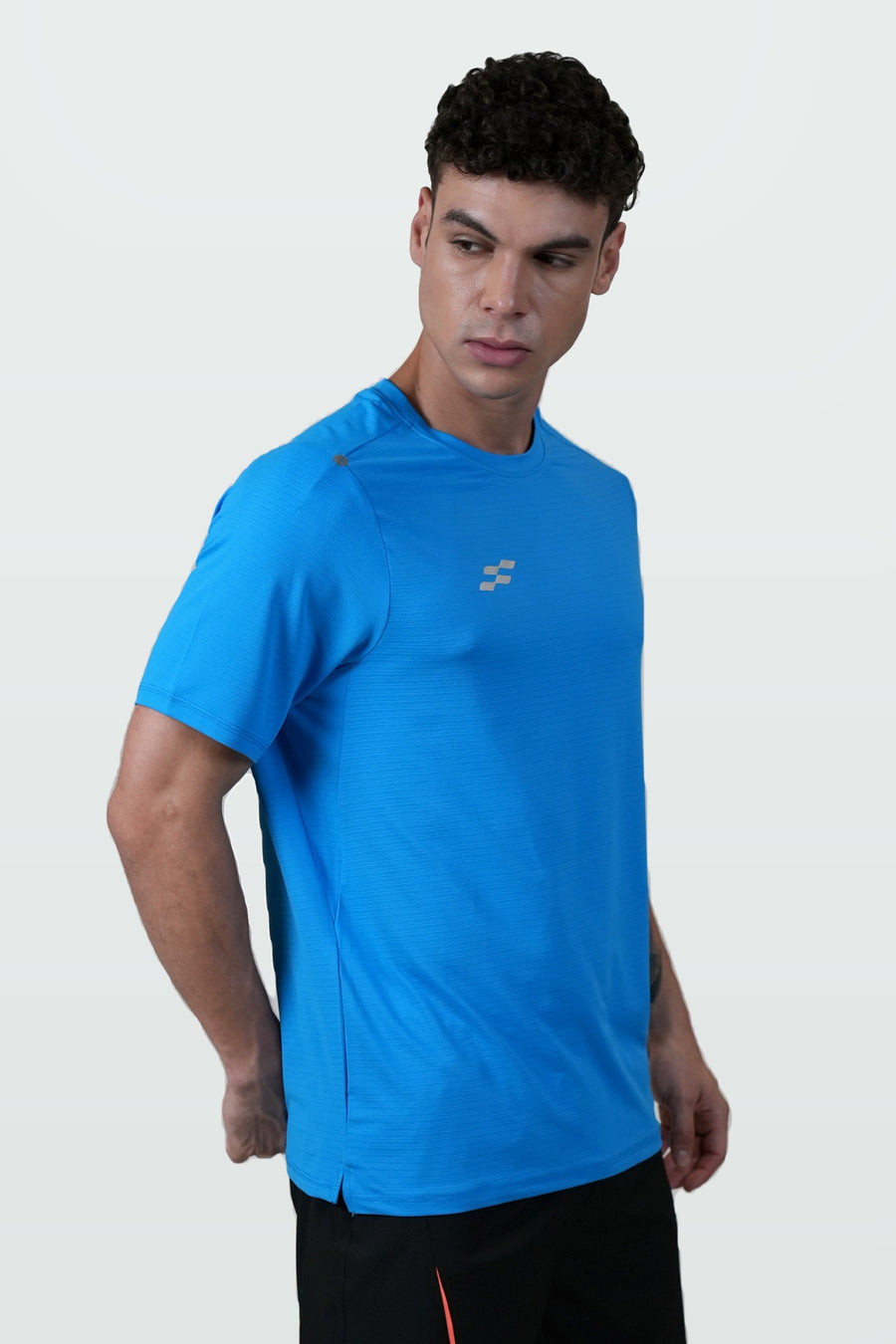 Fit-Gear Jet Boom T-Shirt | Blue – three-quarter