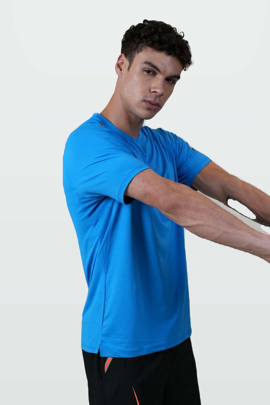 Fit-Gear Jet Boom T-Shirt | Blue – three-quarter