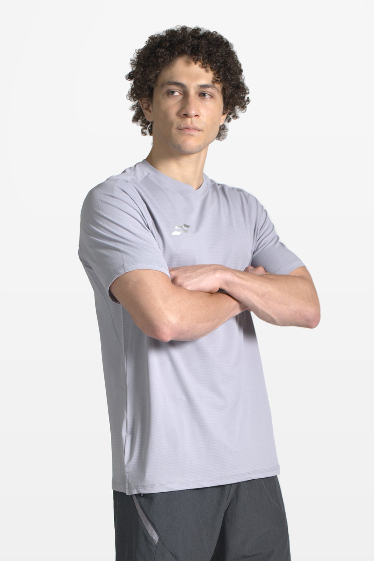 Fit-Gear Jet Boom T-Shirt | Light Grey – three-quarter