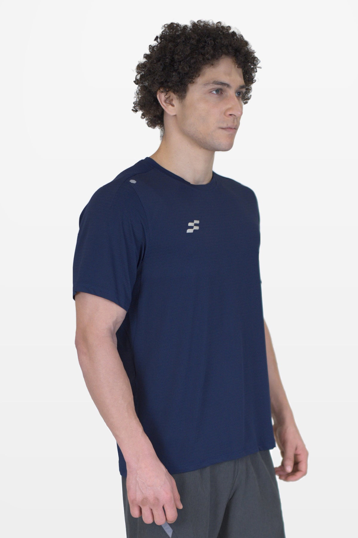 Fit-Gear Jet Boom T-Shirt | Navy – three-quarter