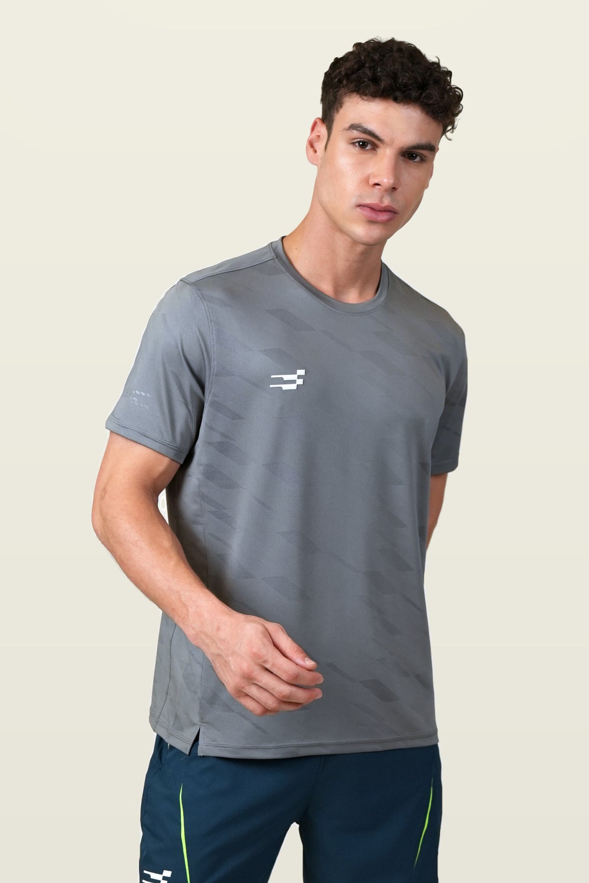 Fit-Gear Max Drive T-Shirt | Mid Grey – front