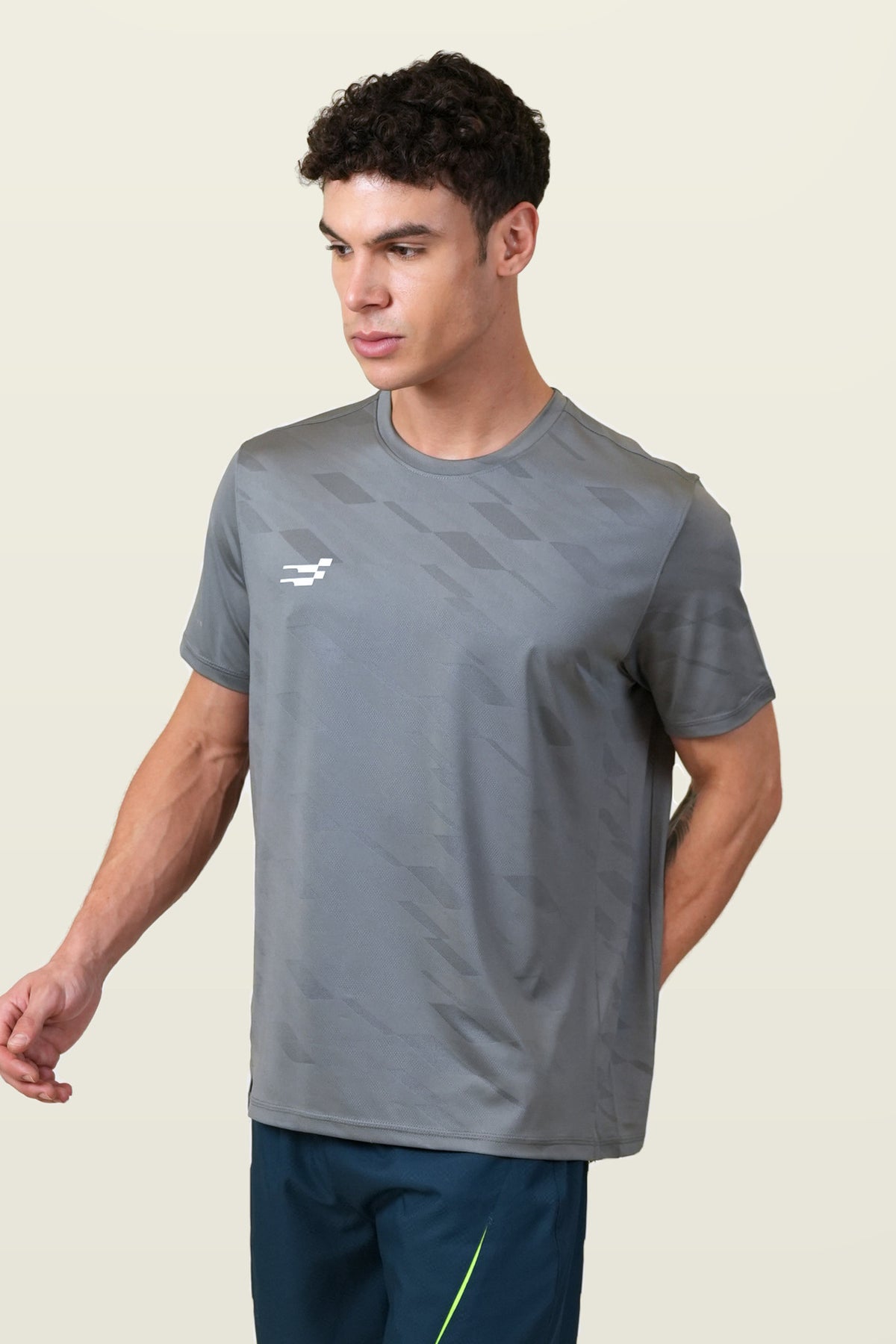 Fit-Gear Max Drive T-Shirt | Mid Grey – front