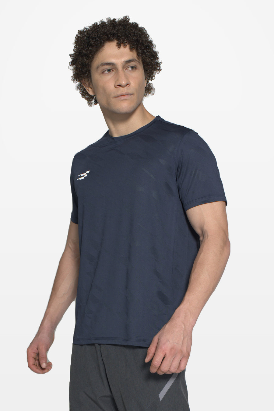 Fit-Gear Max Drive T-Shirt | Navy – three-quarter