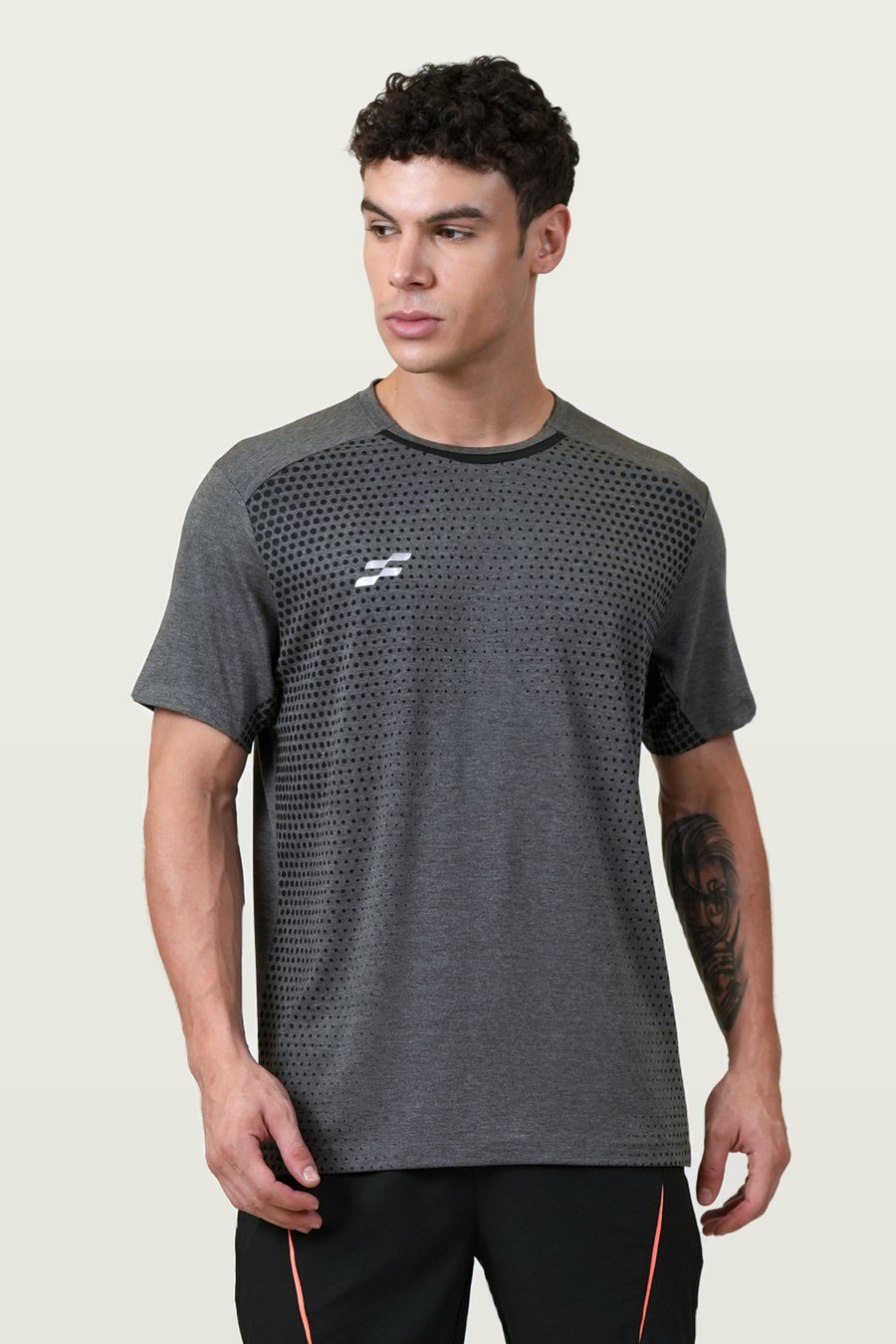 Fit-Gear Pulse Flash T-Shirt | Dark Grey – front