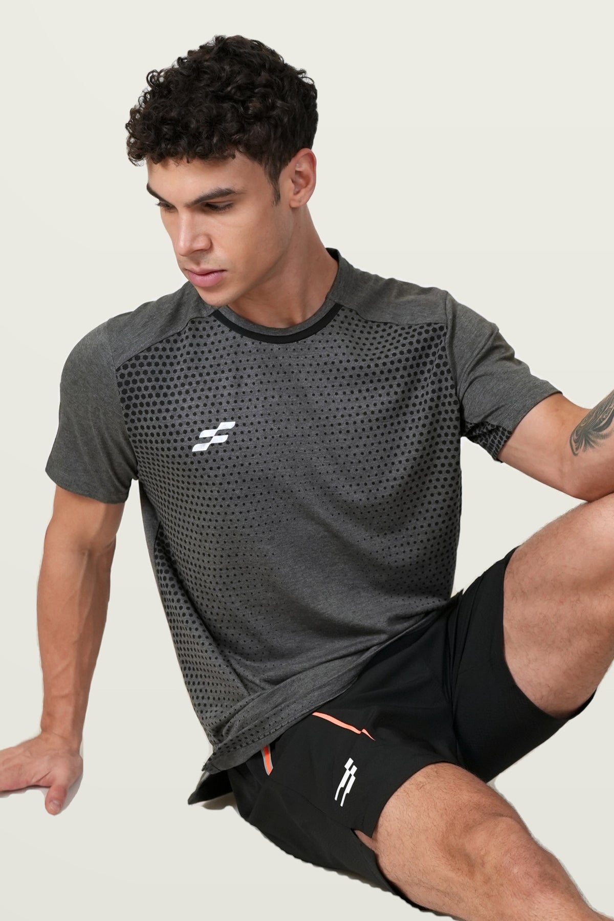 Fit-Gear Pulse Flash T-Shirt | Dark Grey – front