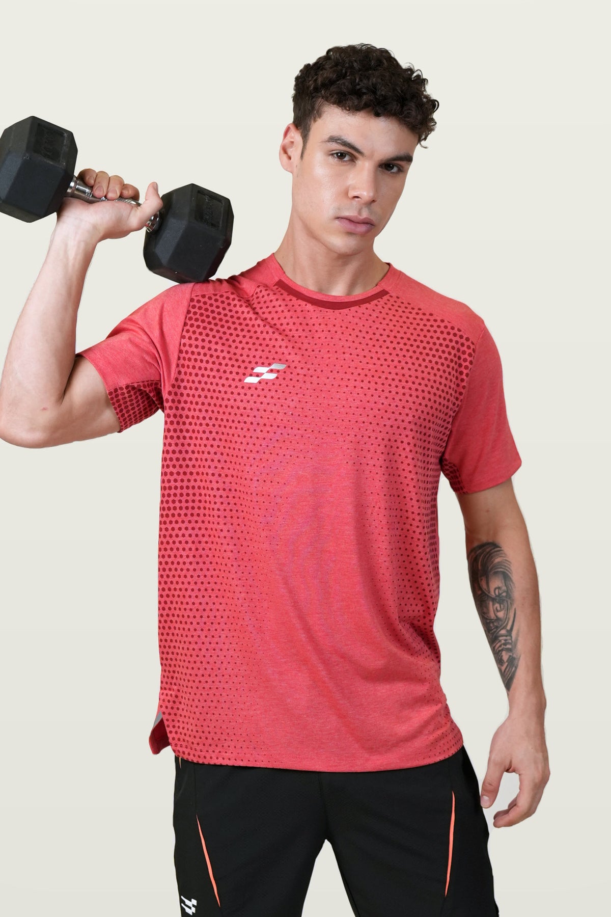 Fit-Gear Pulse Flash T-Shirt | Red – front