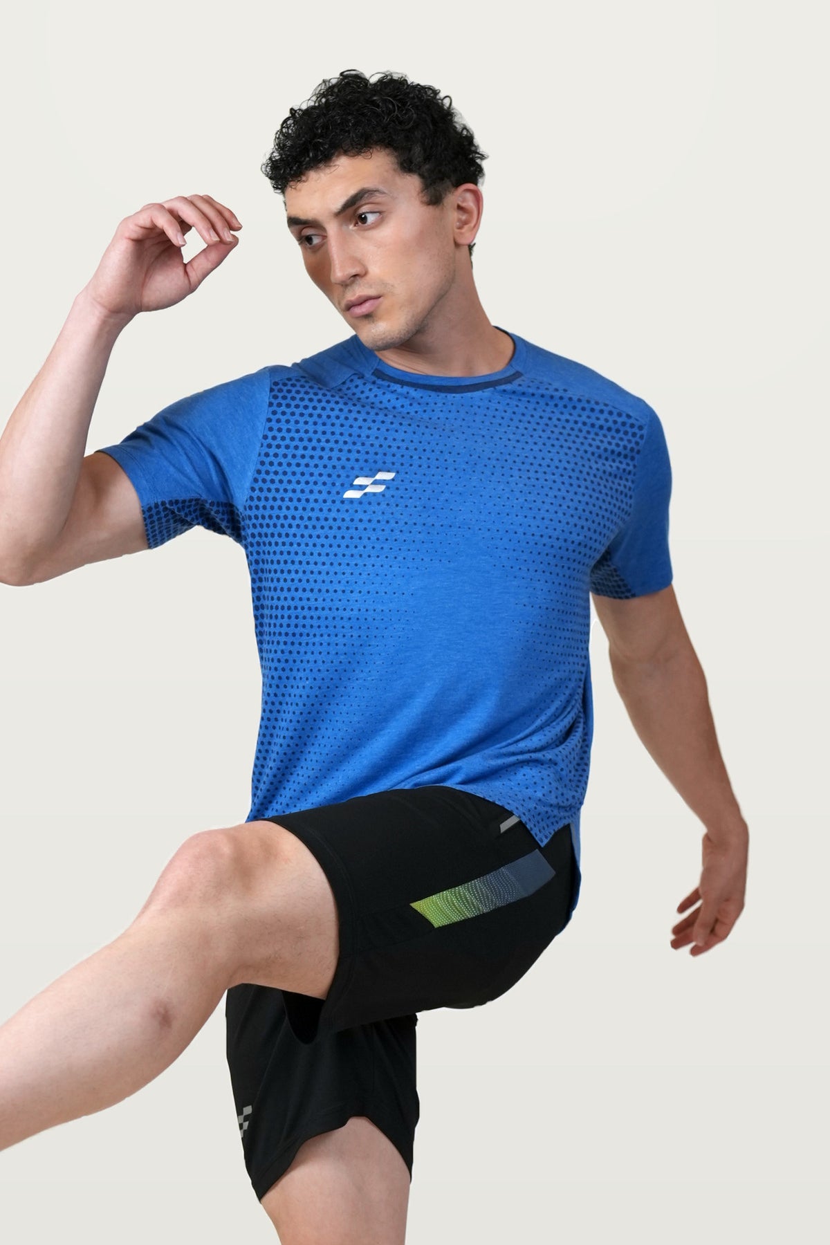 Fit-Gear Pulse Flash T-Shirt | Royal Blue – front