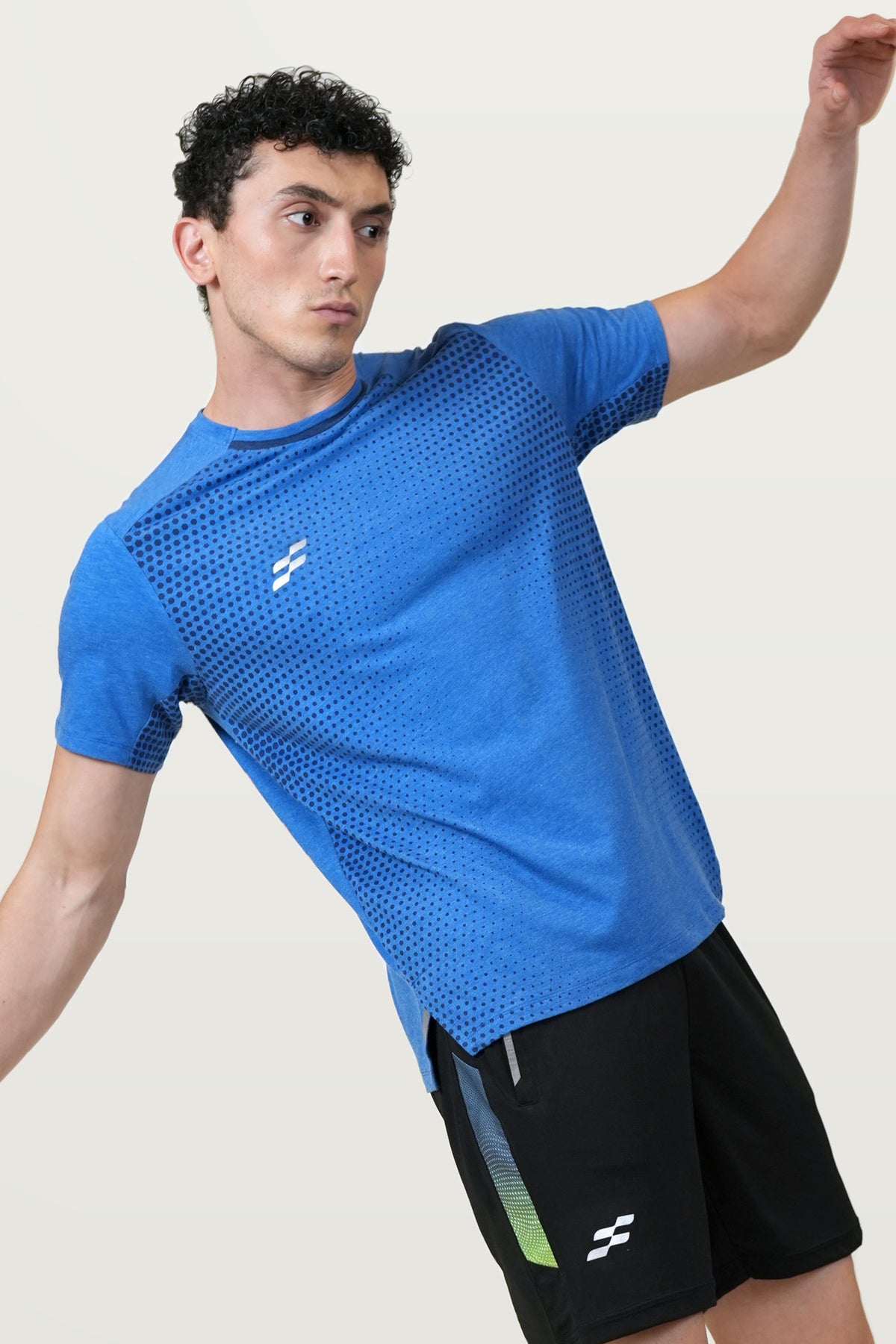Fit-Gear Pulse Flash T-Shirt | Royal Blue – three-quarter