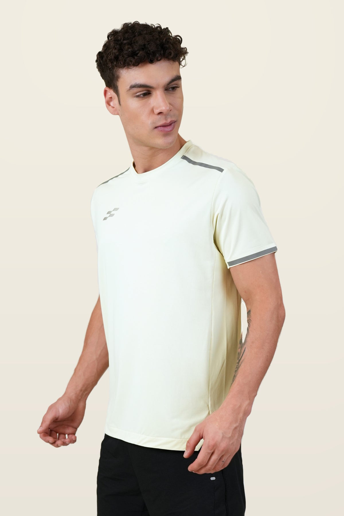 Fit-Gear Rip Vent T-Shirt | Lime – three-quarter