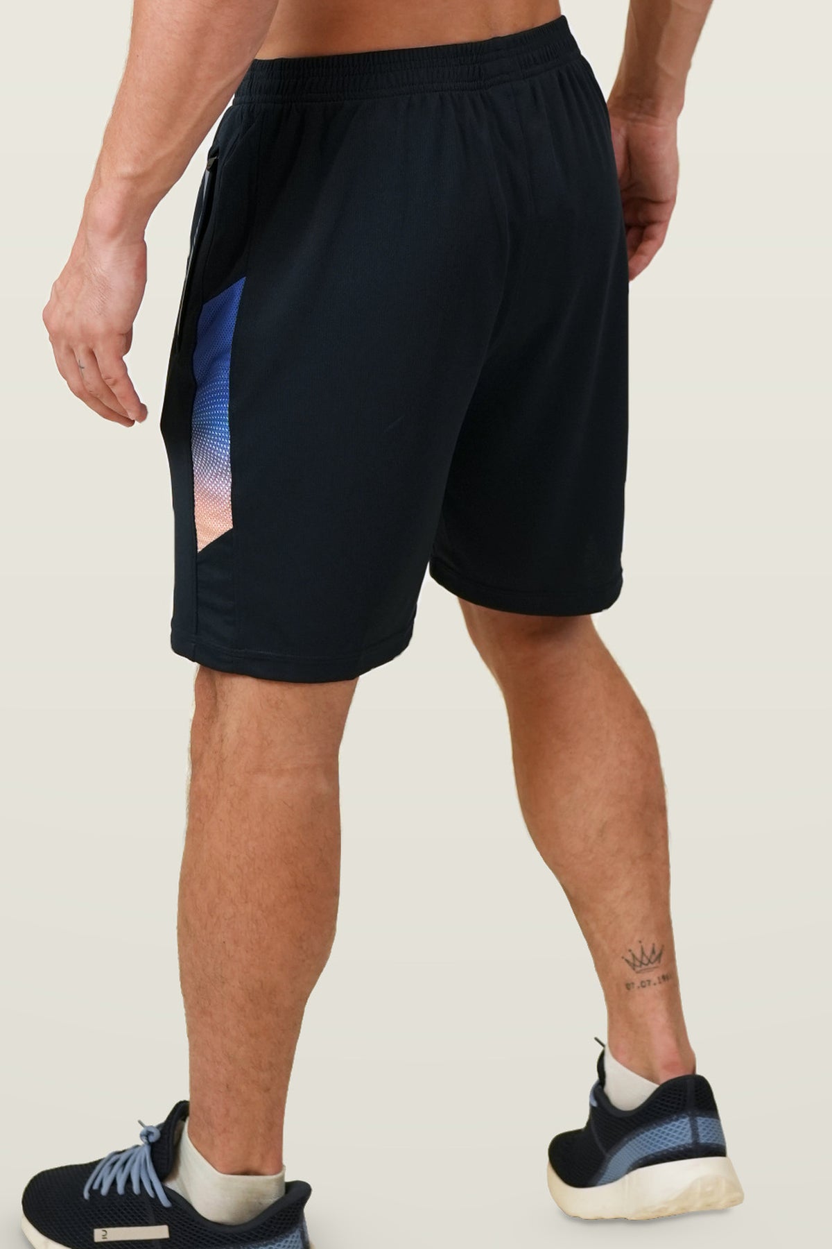 FlowCourt Performance Shorts | Navy – back