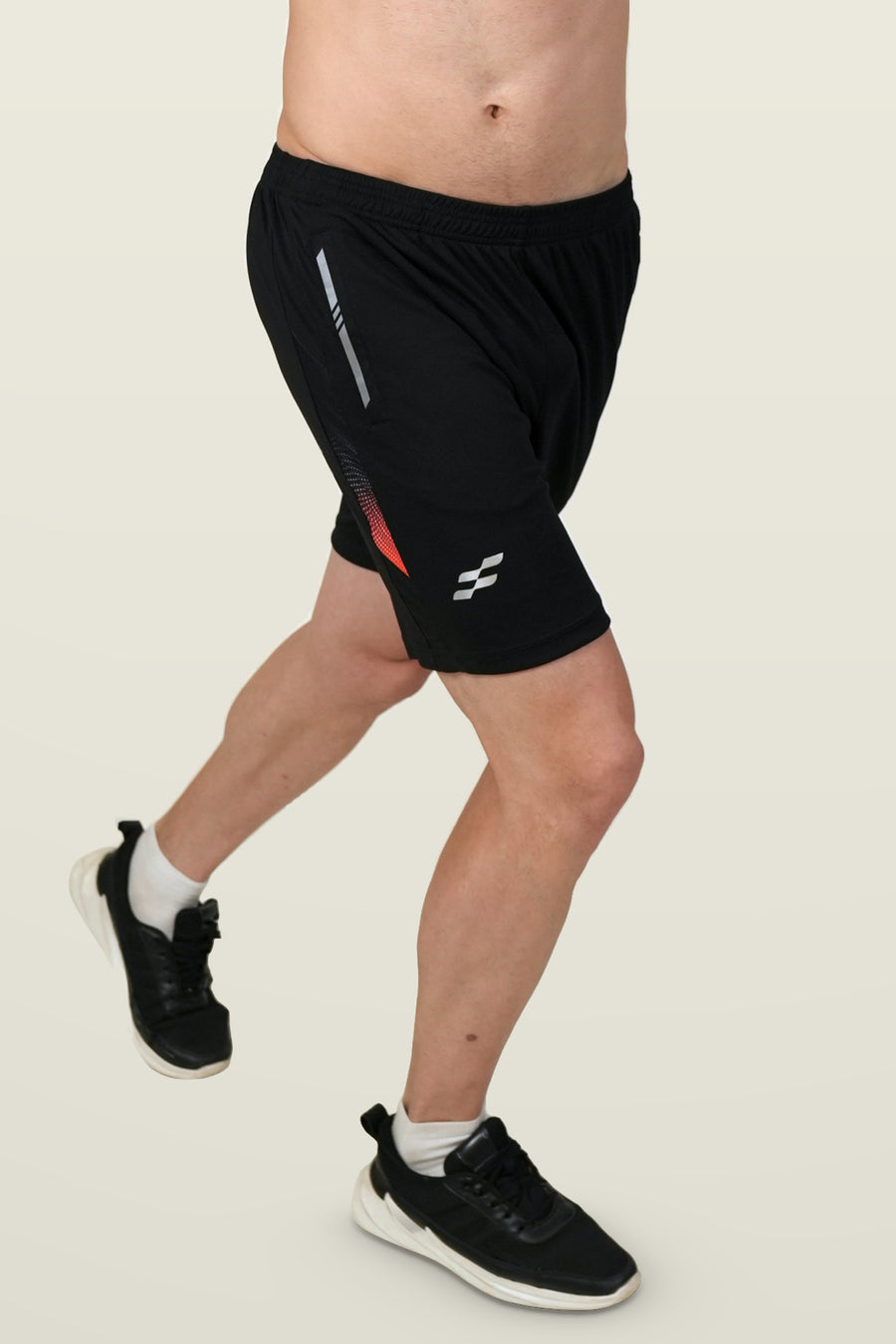 FlowCourt Performance Shorts | Orange – front