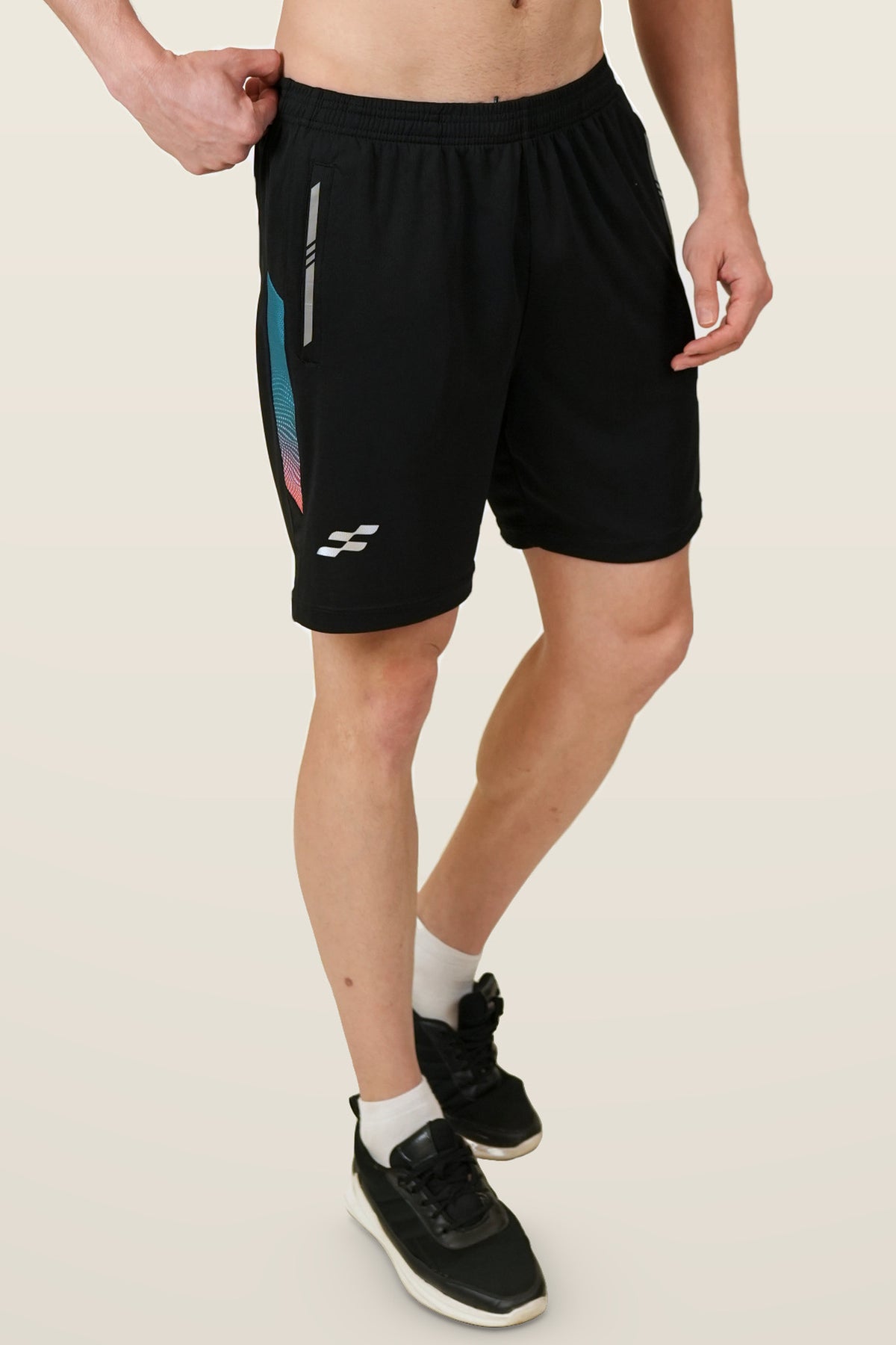 FlowCourt Performance Shorts | Teal – front