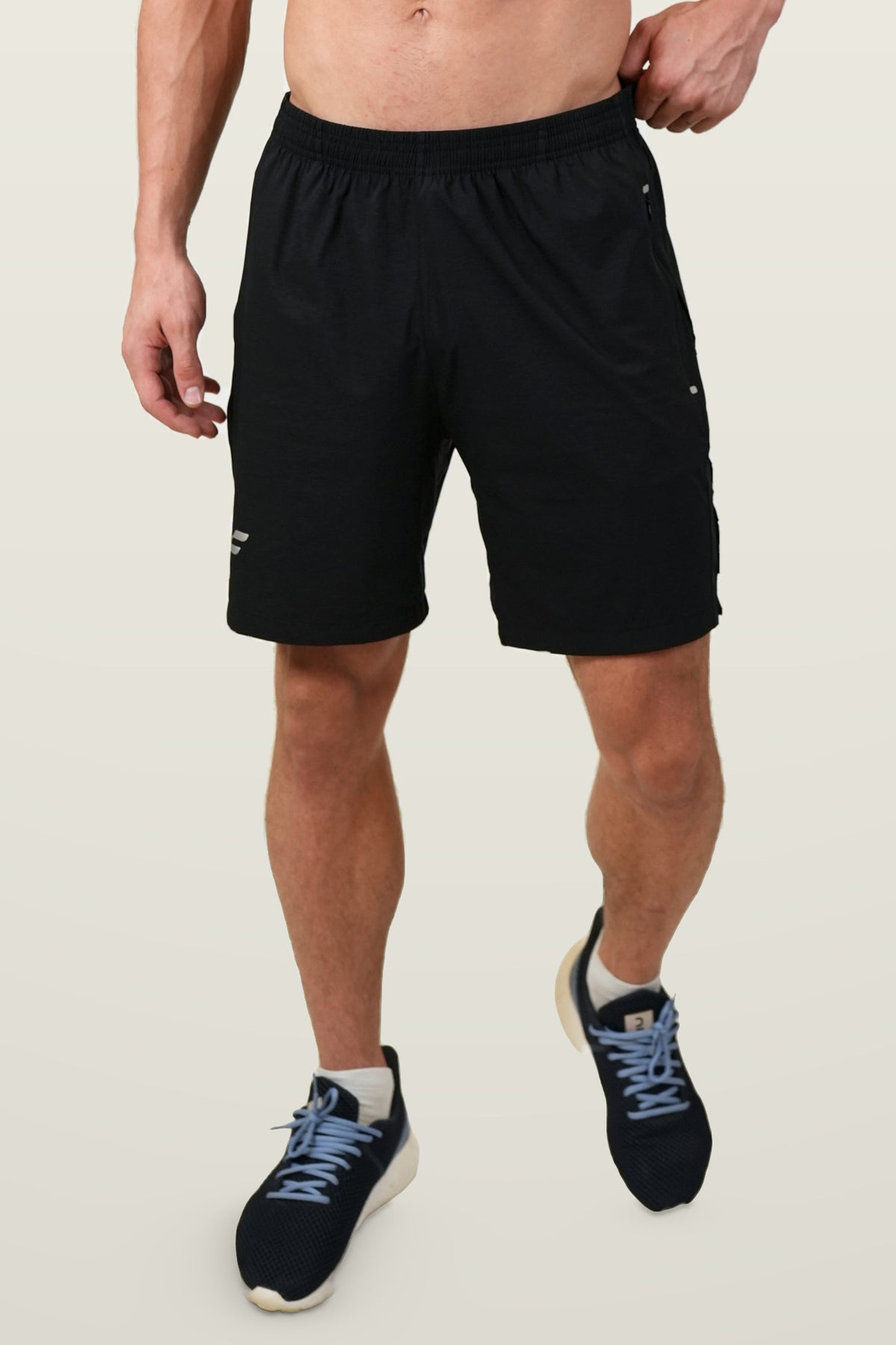 FlyLite Performance Shorts | Black – front
