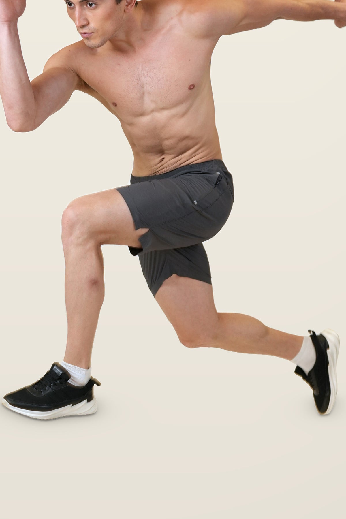 FlyLite Performance Shorts | Grey – front