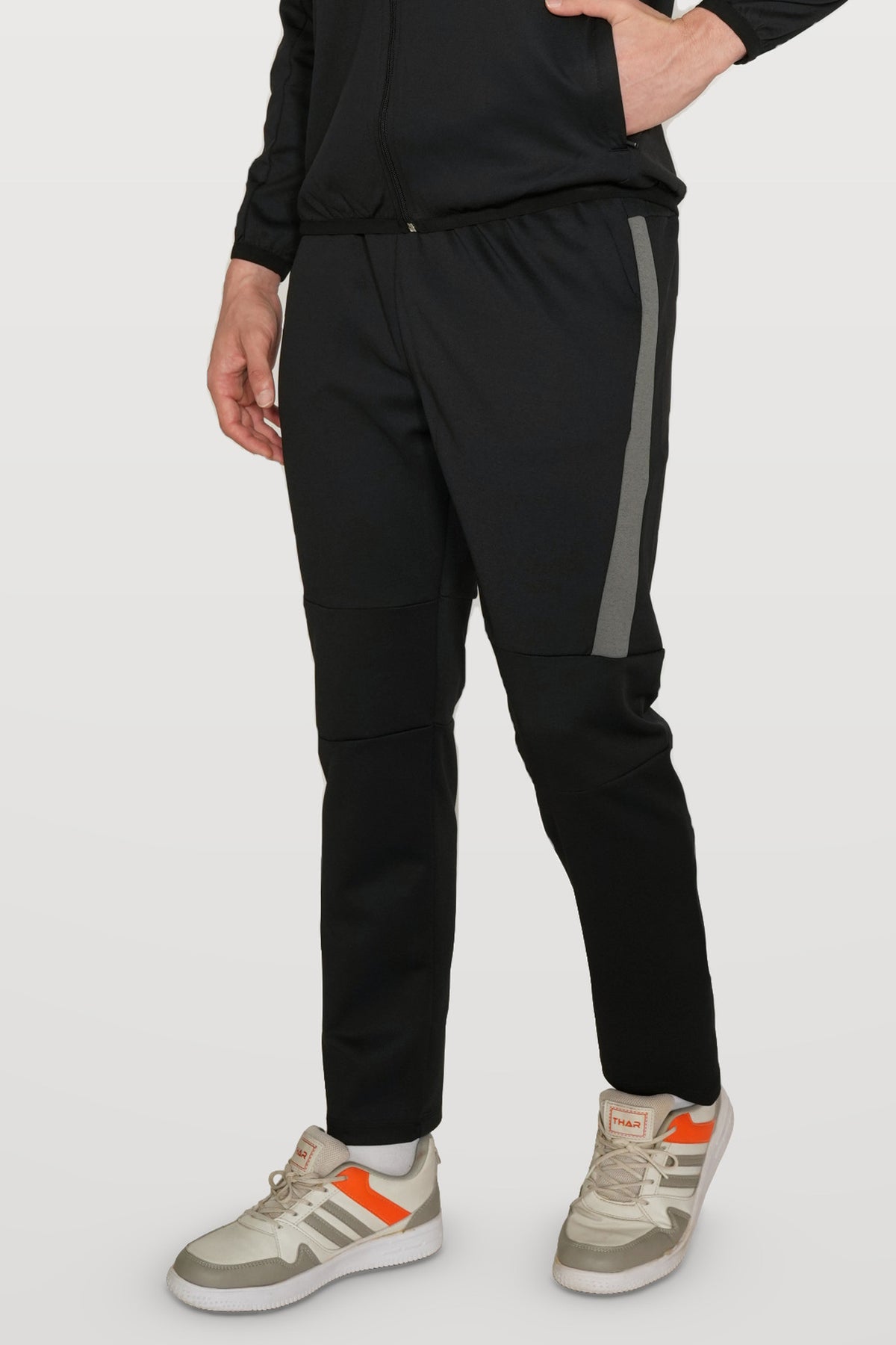 Ghostryder Performance Track Pant | Black – three-quarter