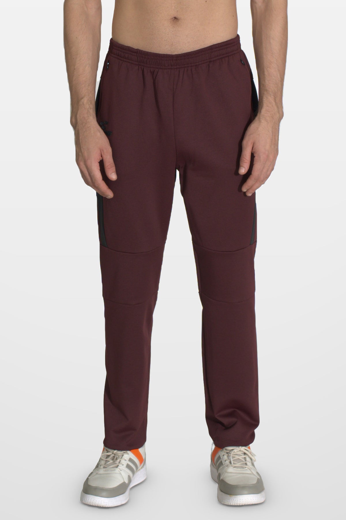 Ghostryder Performance Track Pant | Maroon – front