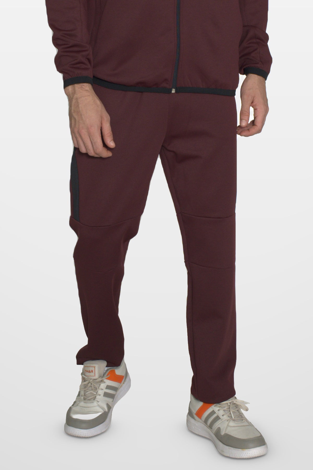 Ghostryder Performance Track Pant | Maroon – front