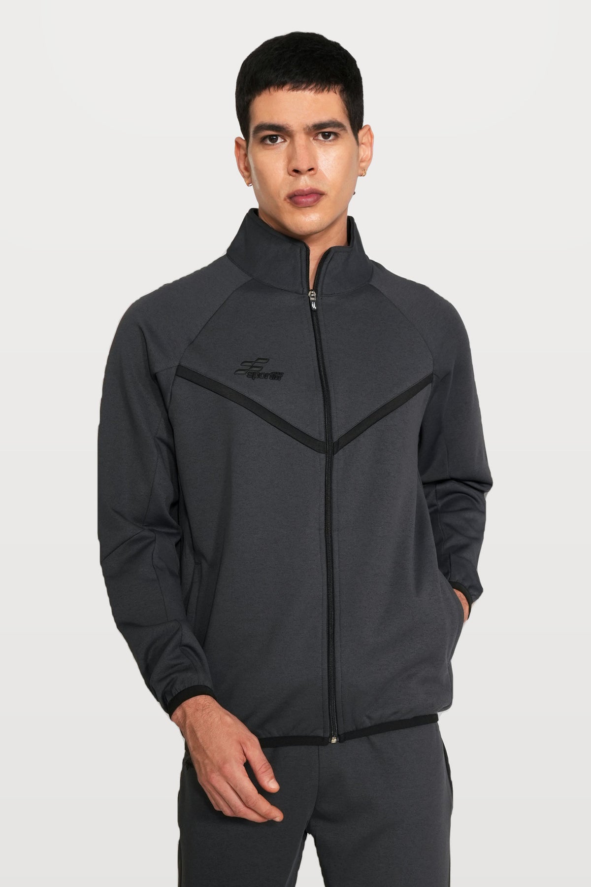 Ghostryder Performance Track Top | Blue Whale – front