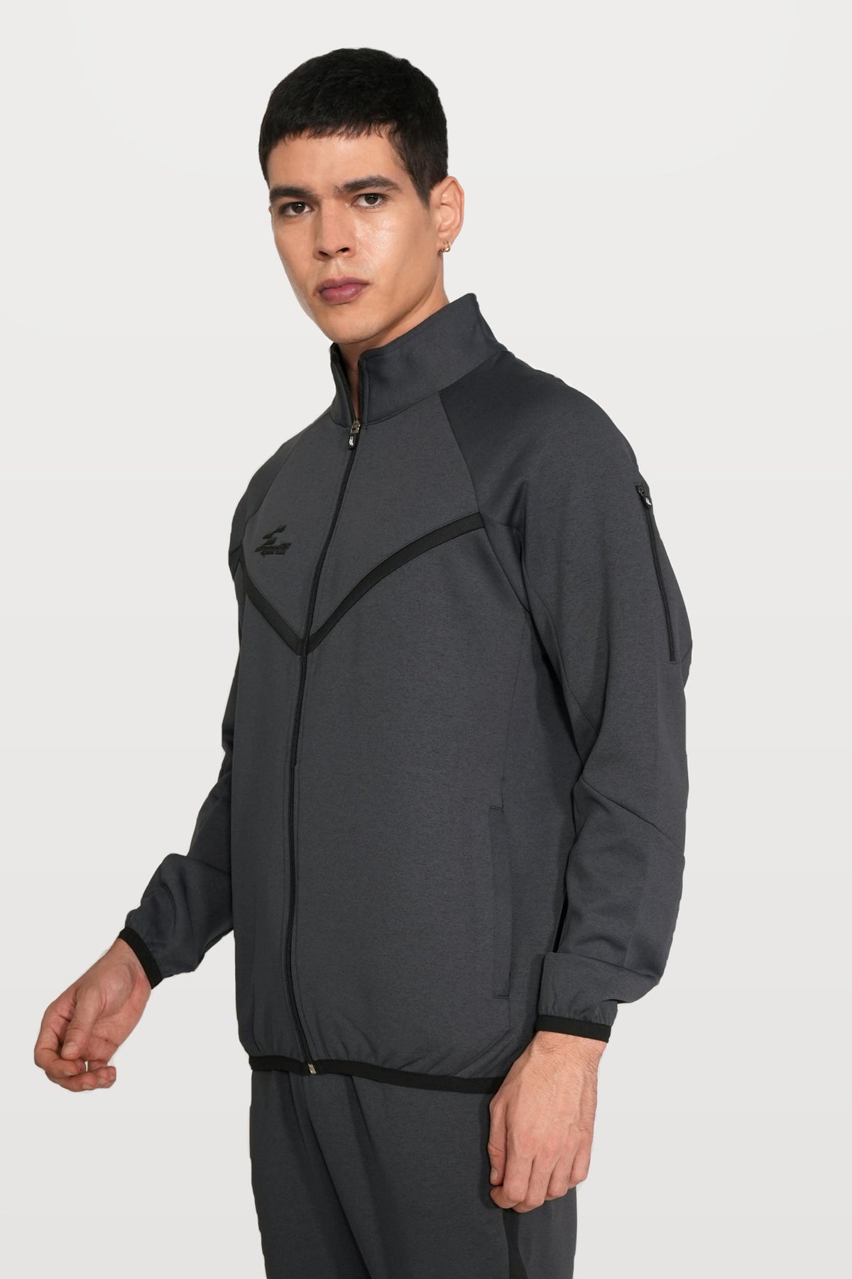 Ghostryder Performance Track Top | Blue Whale – three-quarter