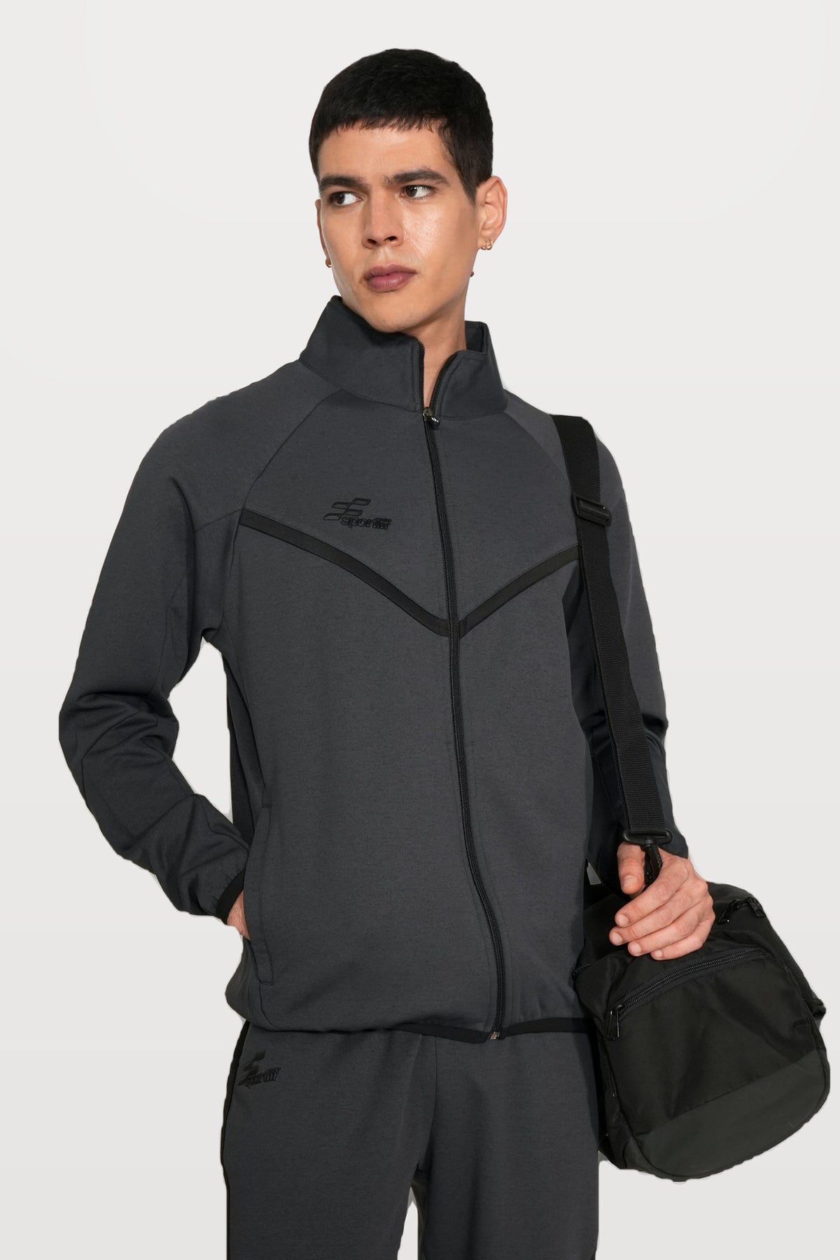 Ghostryder Performance Track Top | Blue Whale – front
