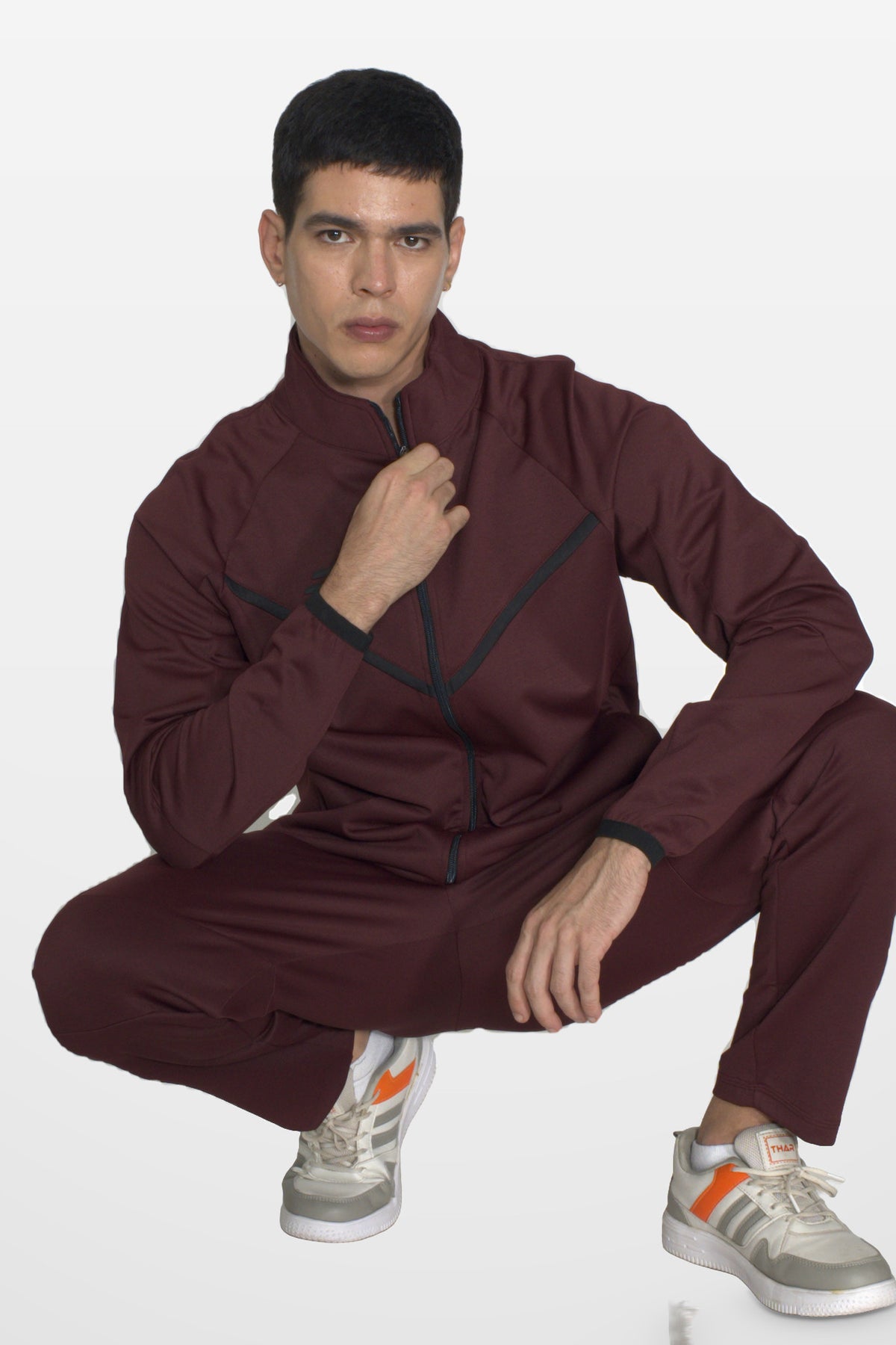 Ghostryder Performance Track Top | Maroon – front