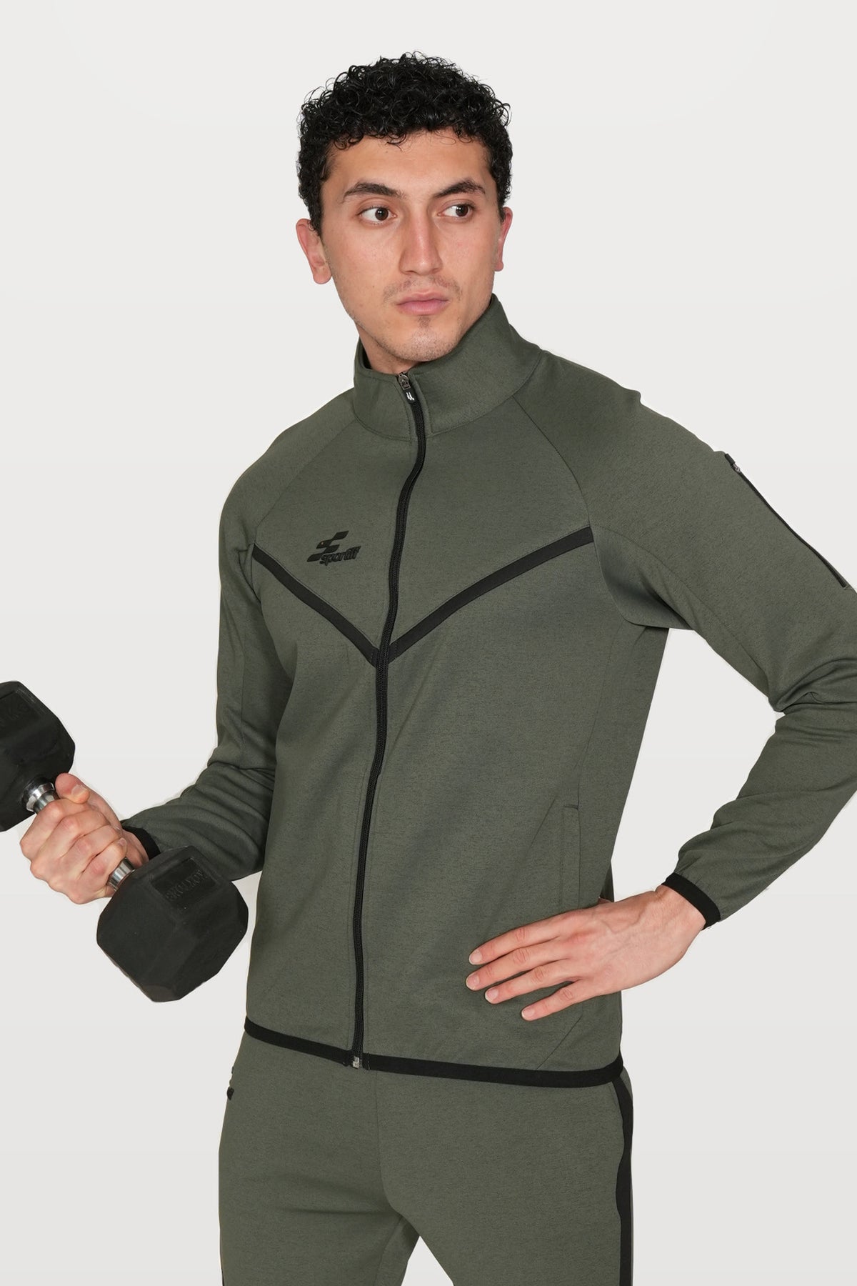 Ghostryder Performance Track Top | Olive – front