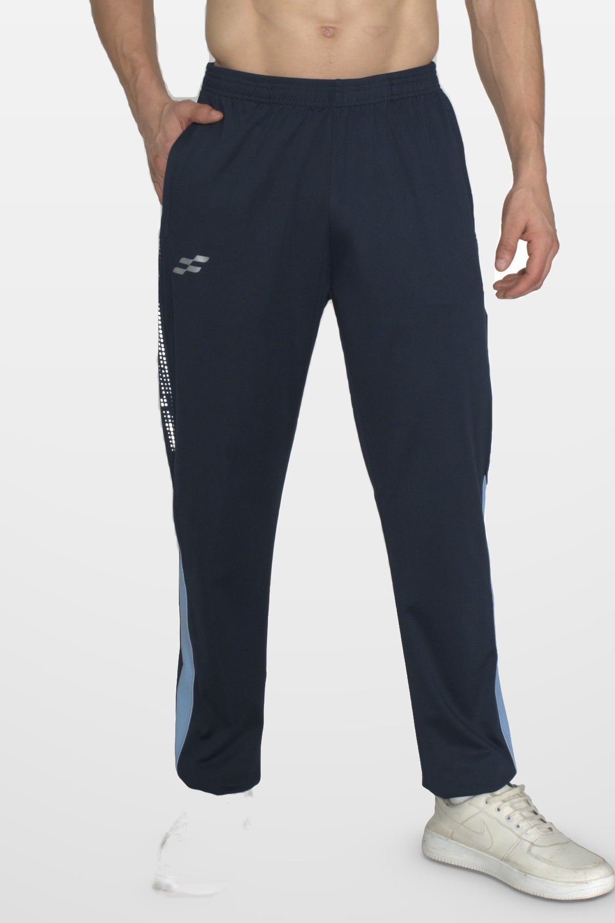 Glow-Strike Performance Track Pant | Navy – front