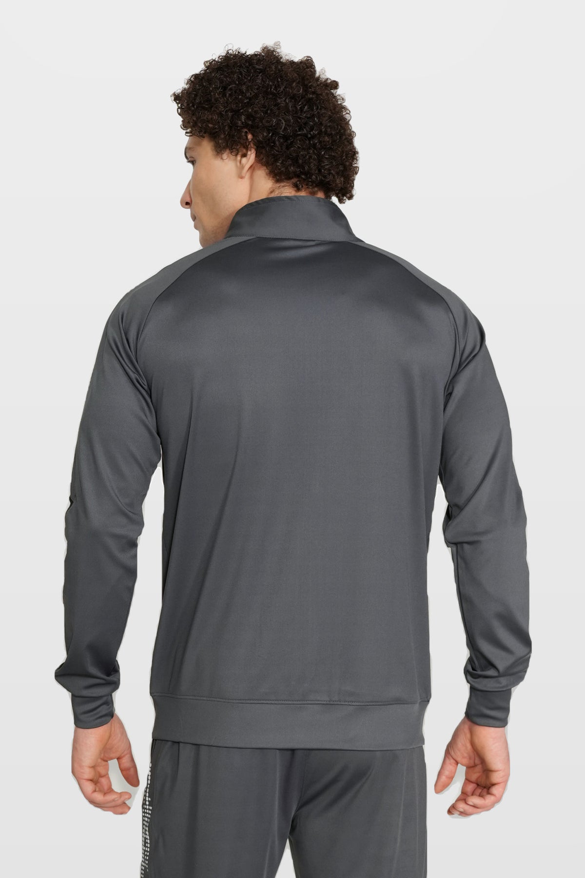 Glow-Strike Performance Track Top | Dark Grey – back