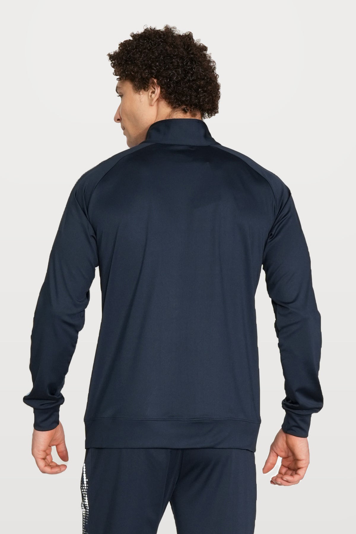 Glow-Strike Performance Track Top | Navy – back