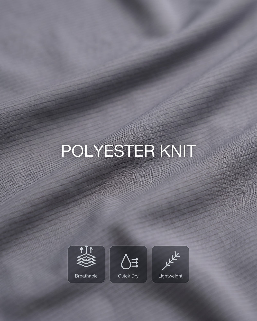 Open-knit airflow that lets heat out and dries fast.