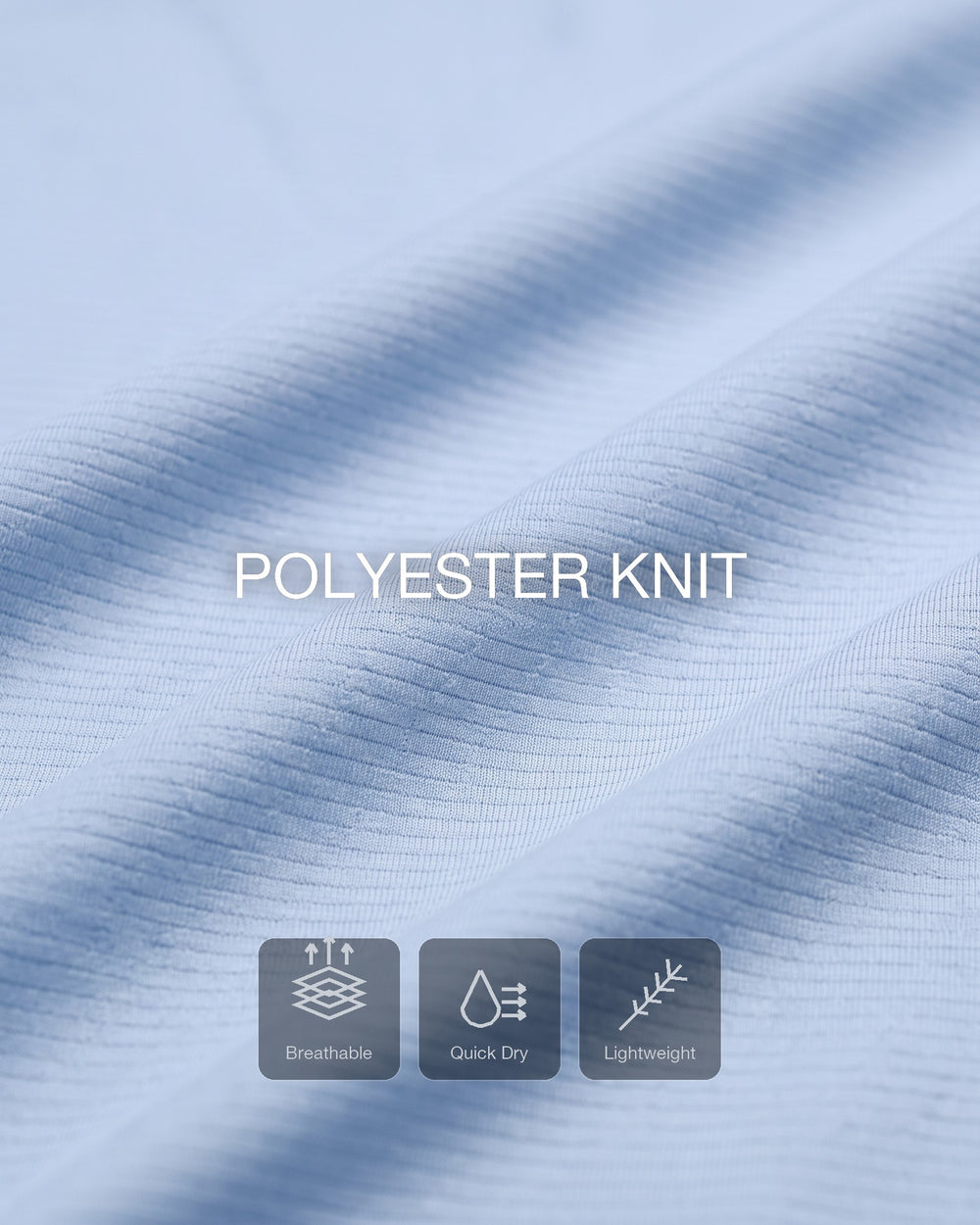 Open-knit airflow that lets heat out and dries fast.
