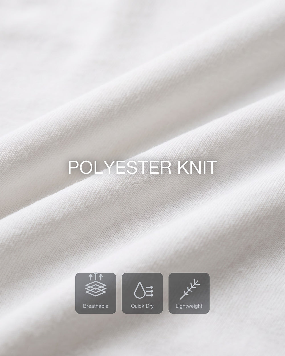 Open-knit airflow that lets heat out and dries fast.