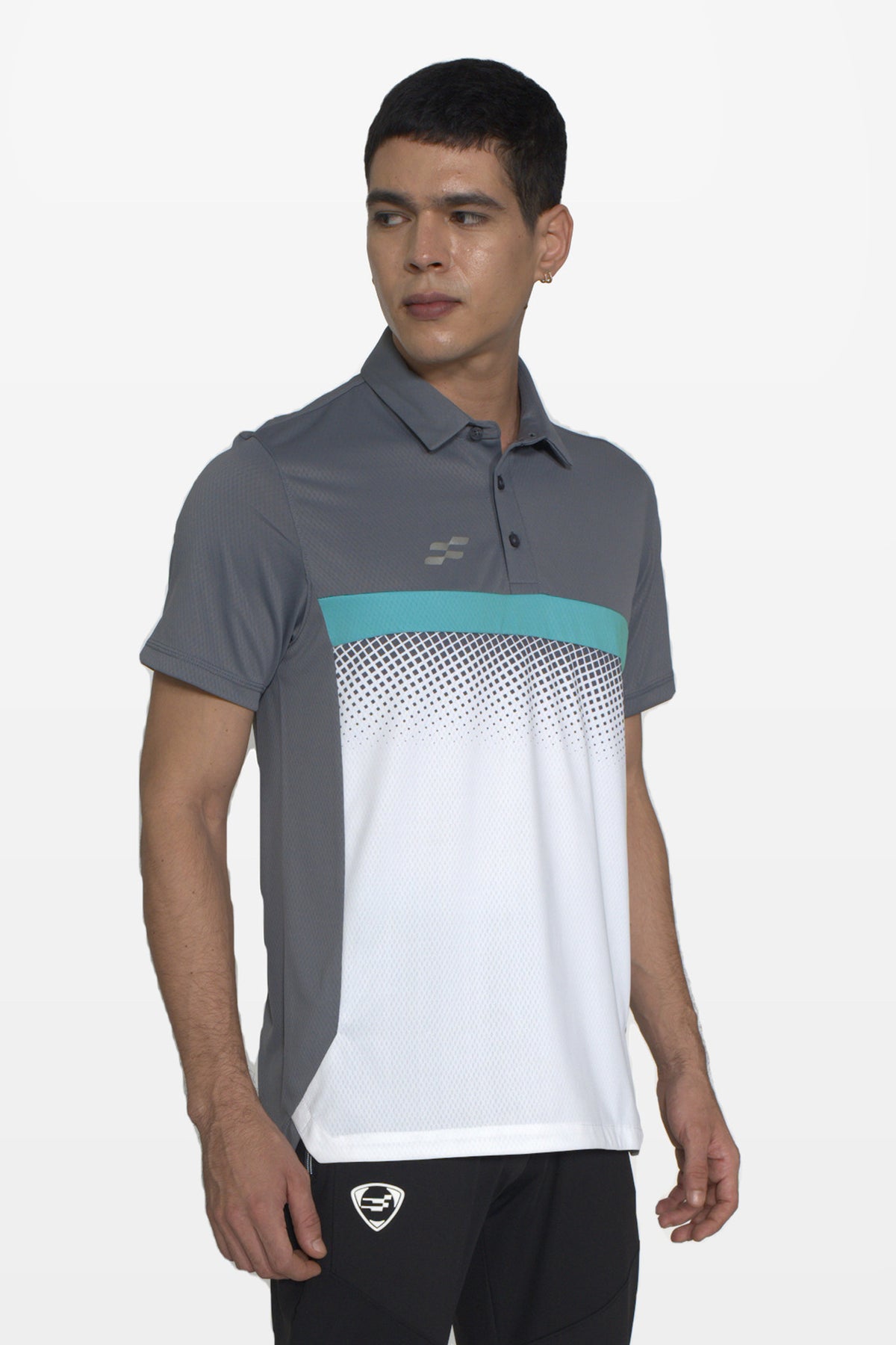 Matchpoint Performance Polo T-Shirt | Grey – front