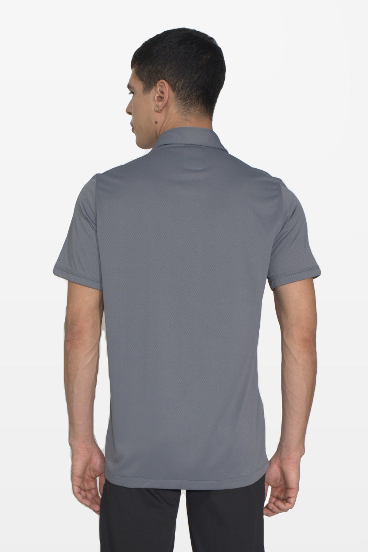 Matchpoint Performance Polo T-Shirt | Grey – back